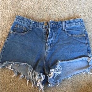 Denim shorts